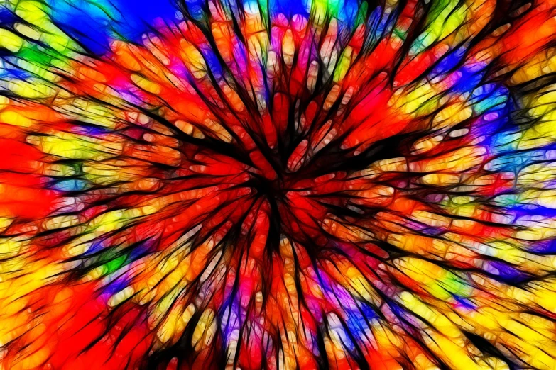 a colorful abstract painting of a burst of color, a microscopic photo, inspired by Chuck Close, pexels, crayon art, 4k detailed digital art, stained glass background, full of colour 8-w 1024, fiery explosion