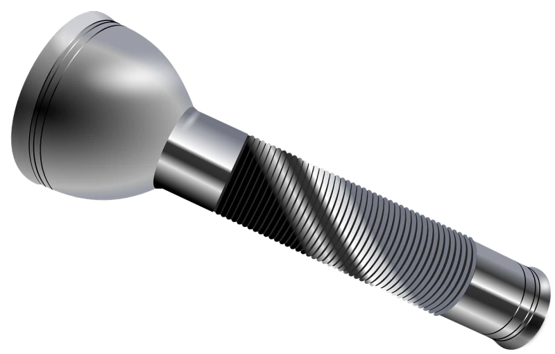 a close up of a metal object on a black background, a digital rendering, inspired by Slava Raškaj, cobra, dermal implants, long front end, fisting, spherical body