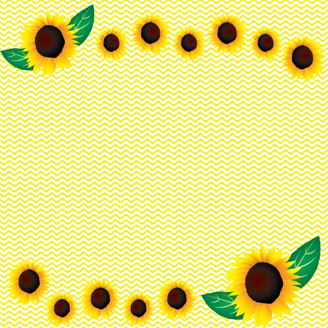 a yellow and white chevroned background with sunflowers, a picture, flower frame, classroom background, summer festival in background, teacher