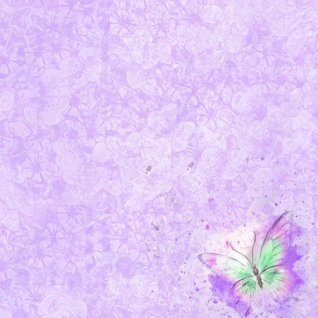 a close up of a butterfly on a purple background, a picture, inspired by Masamitsu Ōta, digital background, rice paper texture, background is space, high res