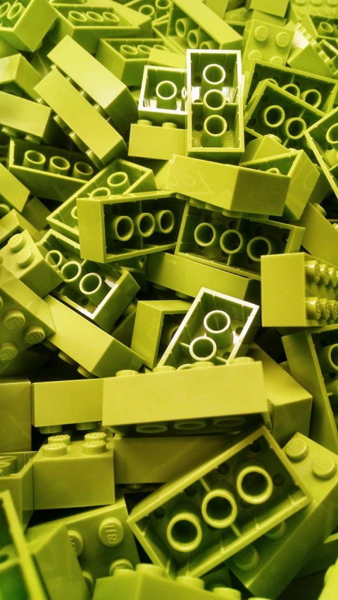 a pile of green legos sitting on top of each other, by Matt Stewart, flickr, modular constructivism, wallpaper”, olive green, high details!, “organic