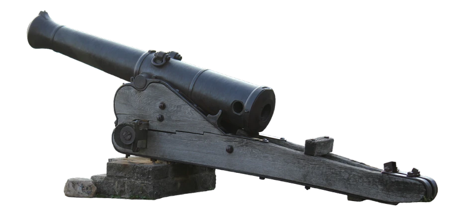 a close up of a cannon on a wooden stand, inspired by Carl Gustaf Pilo, pixabay, digital art, banner, background image, 4 0 0 mm, hyperdetailed photo