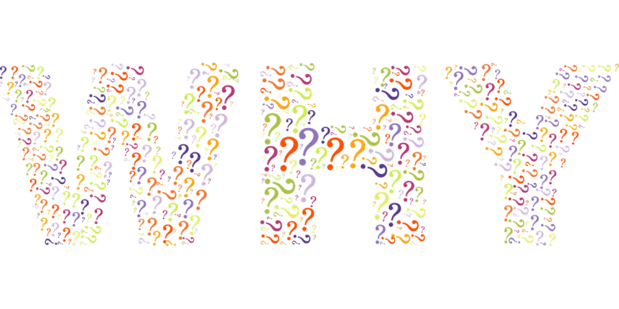 the word w is made up of multicolored letters, by Joseph Henderson, pixabay, question marks, xkcd, hey, high contrast!!