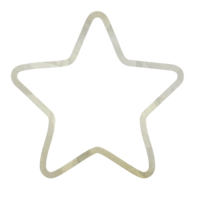 a white star on a black background, folk art, very accurate photo, rubber, outline, official product photo