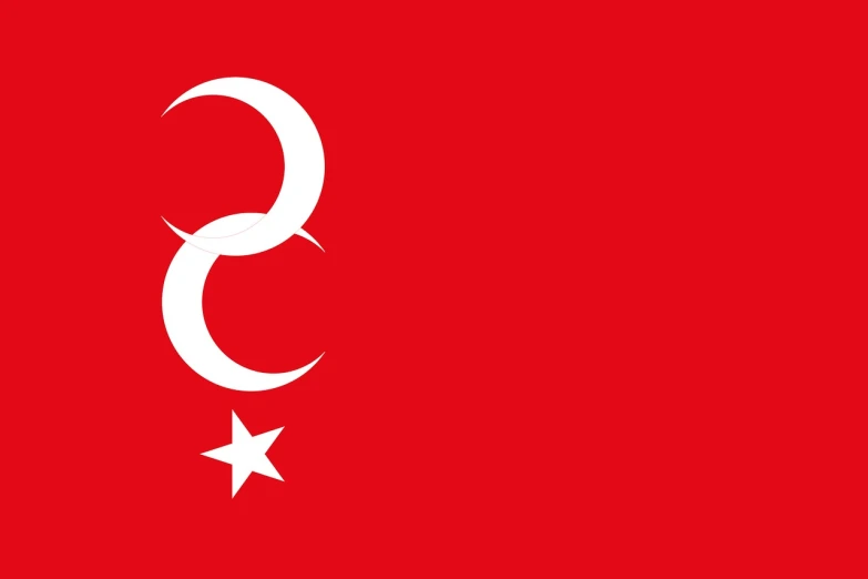 the flag of turkey on a red background, inspired by Yasar Vurdem, hurufiyya, snail in the style of nfl logo, 1 8 8 9, in teh style of tony start, one eye red