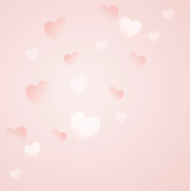 a bunch of white hearts floating in the air, a picture, romanticism, petal pink gradient scheme, vector background, blurred and dreamy illustration