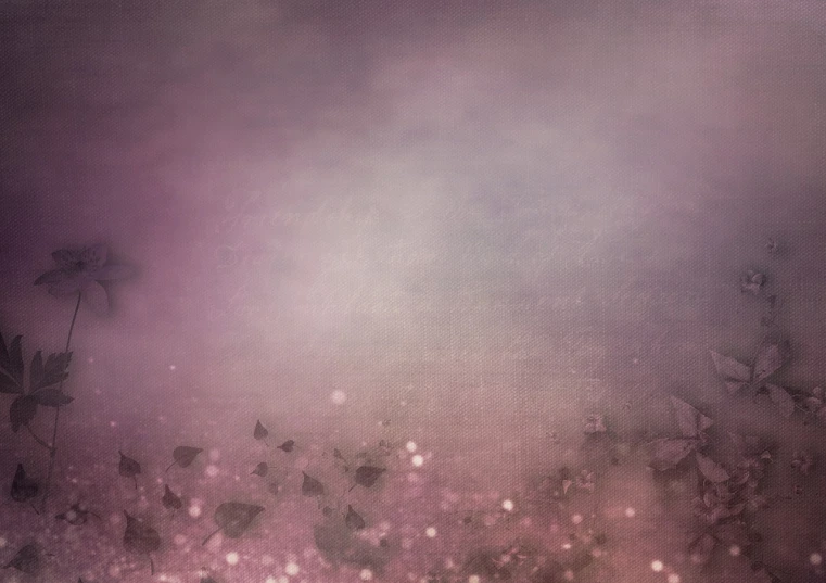 a picture of a bunch of flowers in a field, a picture, by Anna Füssli, deviantart, digital art, light pink mist, canvas texture, words, violet colored theme