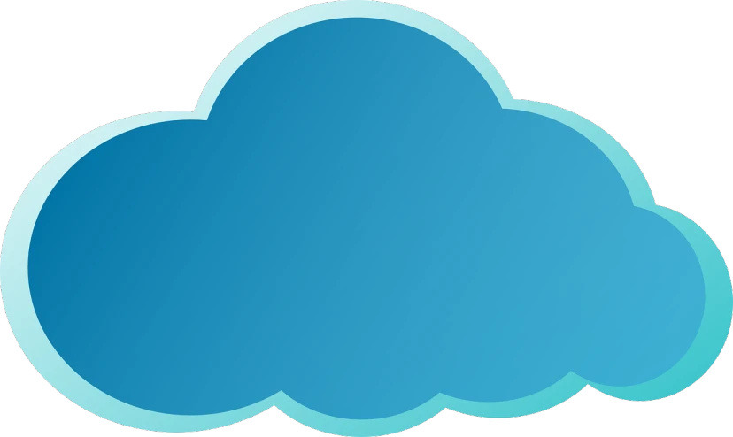 a blue cloud on a white background, an illustration of, by Taiyō Matsumoto, flat cel shaded, everyday plain object, blue border, stylized silhouette