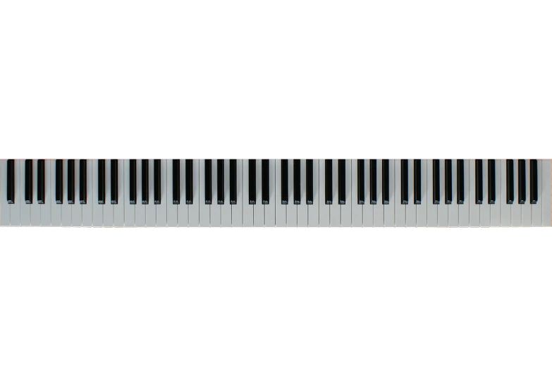 a close up of a piano keyboard on a black background, an album cover, minimalism, top down view, miniature product photo, full lenght view. white plastic, 35 mm product photo”