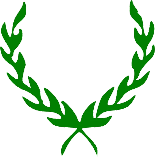 a green laurel wreath on a black background, inspired by Herb Aach, hurufiyya, iroc, triumph, green fire, palm