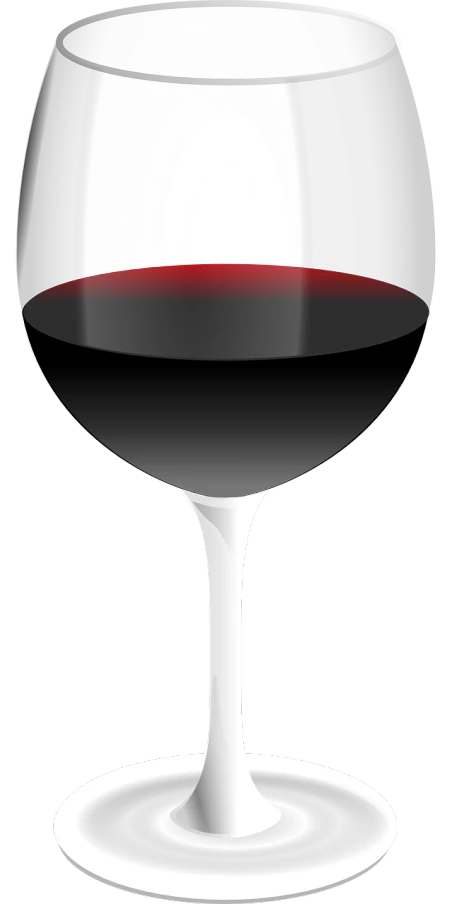 a wine glass with a red liquid inside, a digital rendering, by Andrei Kolkoutine, pixabay, black-crimson color scheme, gray black white and red noir, captain, smooth shank