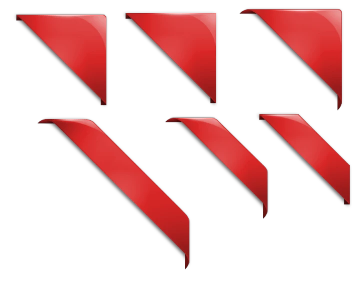 a set of four red arrows on a black background, inspired by Ryūsei Kishida, deviantart, smooth bevels, red stripe, caps sideways, [ metal ]