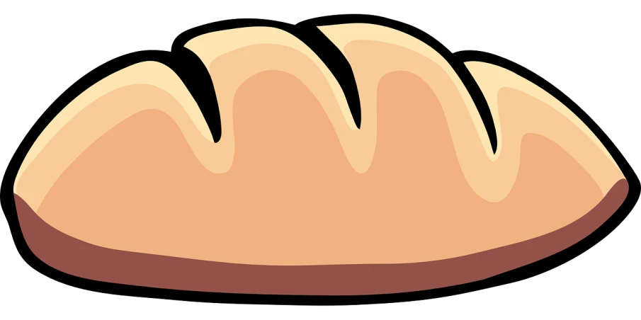 a loaf of bread on a black background, a digital rendering, inspired by Slava Raškaj, peter griffin hairstyle, clipart, spike shell, apple pie