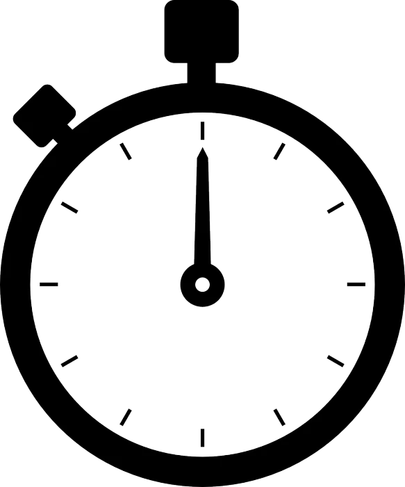 a black and white image of a stopwatch, vector art, by Andrei Kolkoutine, reddit, hurufiyya, indoor, tournament, minimalistic, 3 pm