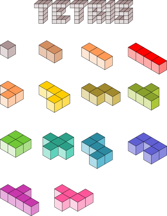 a number of different colored cubes on a white background, pixel art, by Matthew Smith, axonometric drawings, spritesheet, 1 6 colors, screenshots