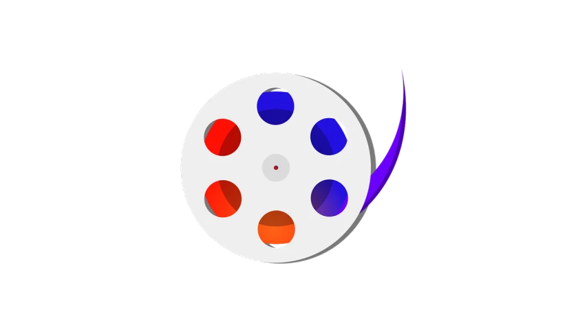 a clock with red, white and blue dots on it, a digital painting, video art, flat icon, movie trailer, violet polsangi pop art, wheel