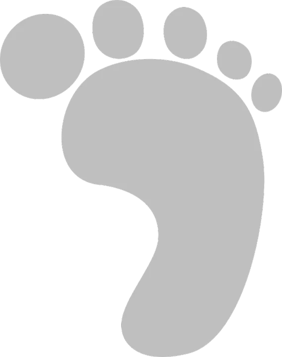 a gray foot print on a black background, a digital rendering, pixabay, graffiti, 2 0 5 6 x 2 0 5 6, ello, -step 50, thick thick thick outlines