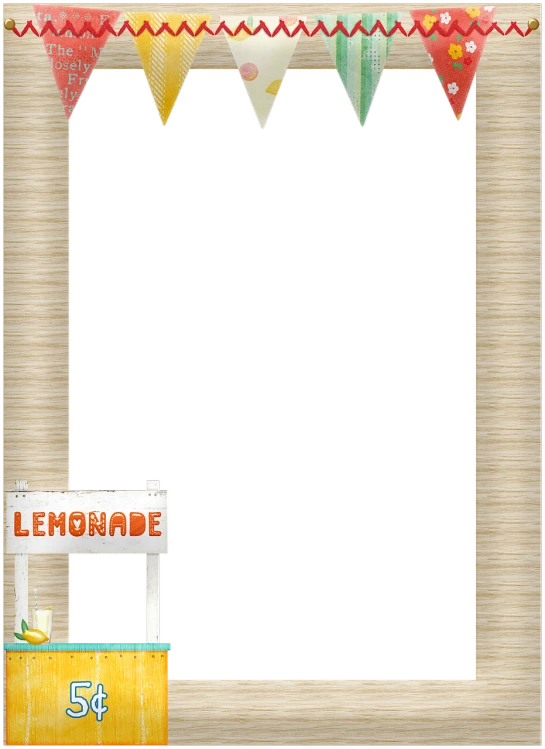 a lemonade stand in front of a black background, a screenshot, inside stylized border, rustic, background, beach background