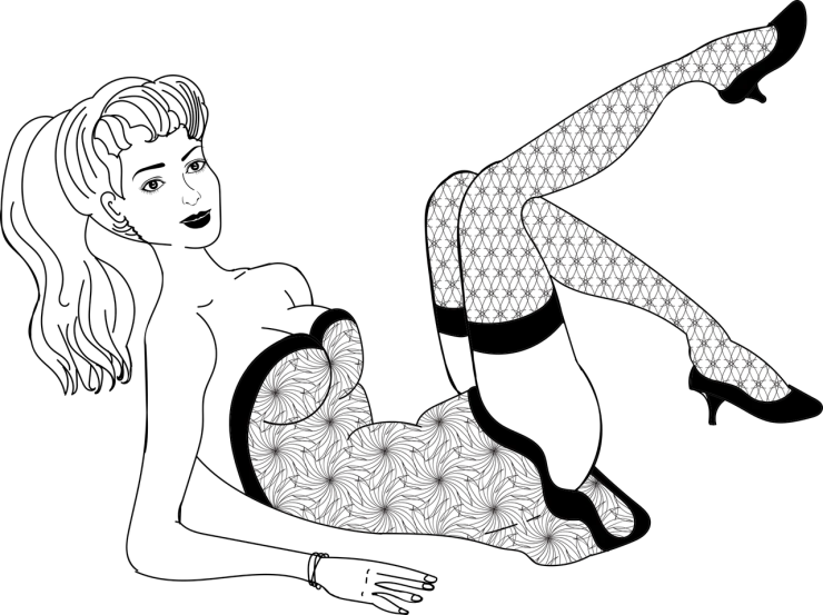 a silhouette of a horse on a black background, a digital rendering, inspired by Cleon Peterson, generative art, she is laying on her back, flower of life, palm pattern visible, header