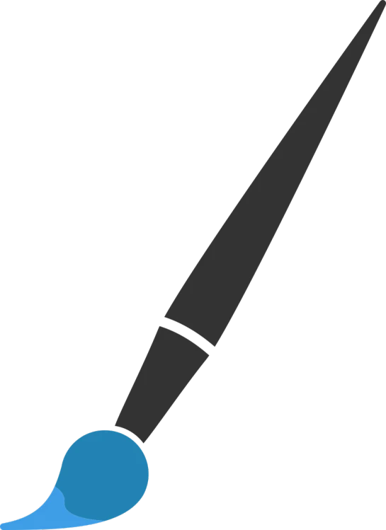 a pair of scissors on a black background, a minimalist painting, inspired by Kōno Michisei, deviantart, paint tool sai!! blue, zoomed out view, rocket ship, wikimedia