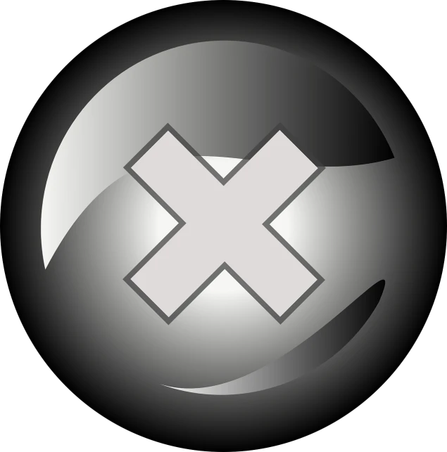 a close up of a circular object with a cross on it, pixabay, minimalism, black and white vector, glowing buttons, with a hurt expression, clean cel shaded vector art