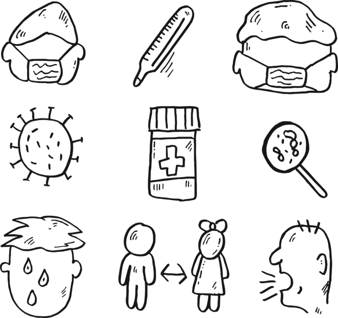 a bunch of drawings on a black background, by Matija Jama, reddit, health bar hud, ( ( dithered ) ), thumbnail