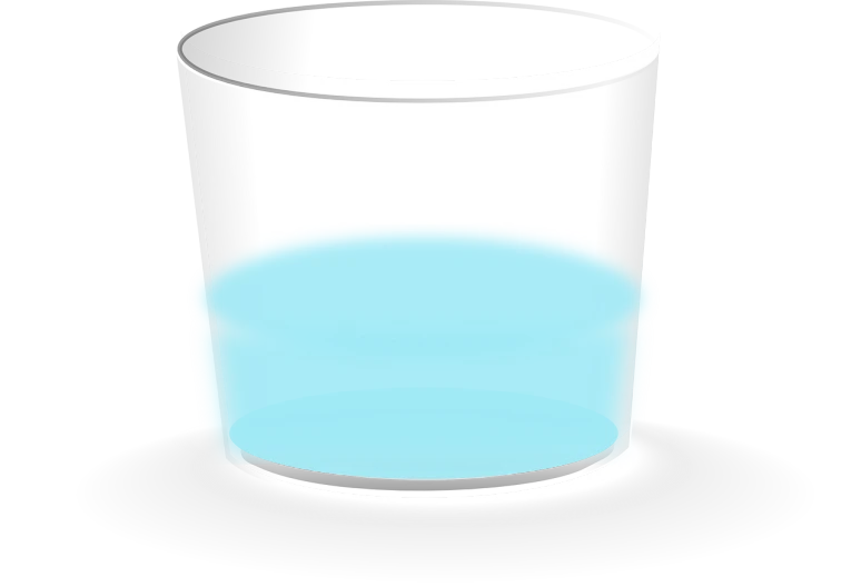 a glass of water sitting on top of a table, a computer rendering, by Aleksander Kotsis, minimalism, black and cyan color scheme, milk - bath effect, glowing white face, moonshine cybin