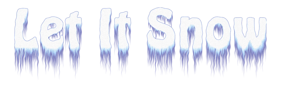 the words let it snow on a black background, a silk screen, reddit, sots art, hair made of shimmering ghosts, blueshift render, super nintendo game sprite, horror image