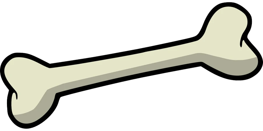 a bone shaped object on a white background, inspired by Muirhead Bone, deviantart, cartoon network stillframe, baseball bat, shoulder-long straight, full screen