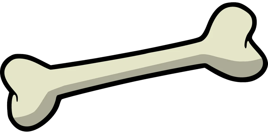 a bone shaped object on a white background, inspired by Muirhead Bone, deviantart, cartoon network stillframe, baseball bat, shoulder-long straight, full screen