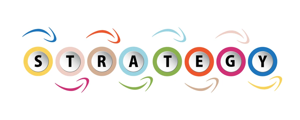 a sign that says strategy on a white background, a digital rendering, by Elias Ravanetti, trending on pixabay, rats, pirate logo, inticrate, circle