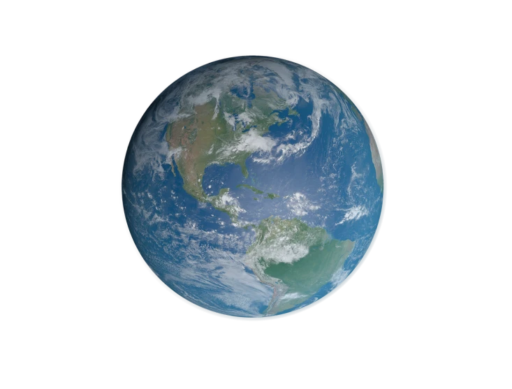 a picture of the earth taken from space, an illustration of, realism, rendered in maya and houdini, wide shot photo, round, 3 / 4 wide shot