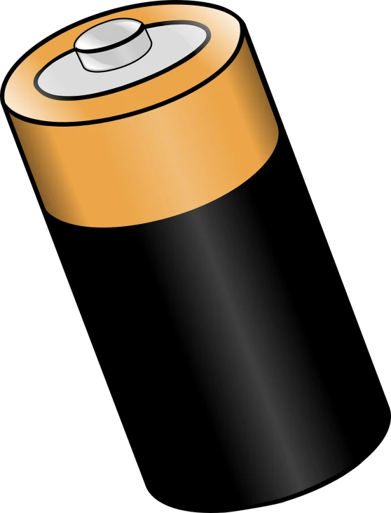 a close up of a battery on a black background, digital art, clip art, single long stick, uzumaki, clipart