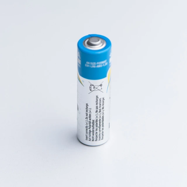 a close up of a battery on a white surface, by Ladrönn, stock photo, high resolution photo, 35 mm product photo”, hamster