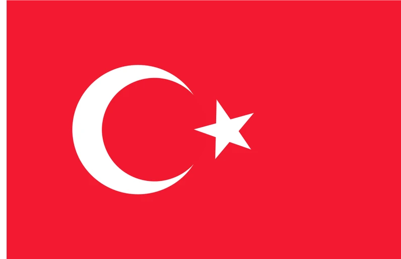 a red flag with a white star and crescent, hurufiyya, istock, goose, turkey, single flat colour