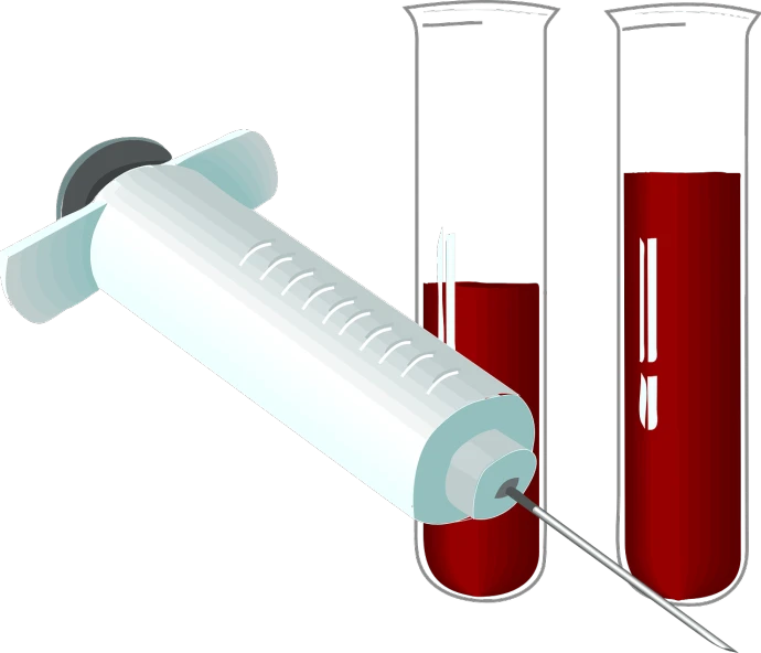 a syll with a needle sticking out of it, an illustration of, by Eugeniusz Zak, pixabay, blood collection vials, clean cel shaded vector art, screens, tubes and gauges