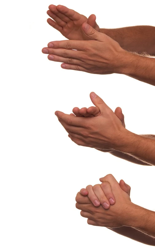 a couple of hands that are next to each other, a stock photo, by Juan O'Gorman, shutterstock, many people worshipping, vertical orientation, on a white background, emergency