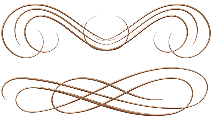 a couple of swirly lines on a black background, a digital rendering, flickr, art nouveau, old copper pipes, no textures, infinity hieroglyph waves, hi resolution