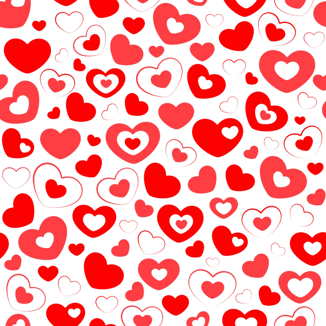 a lot of red and black hearts on a black background, vector art, tumblr, high-res, vector, tileable, hd vector art