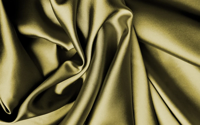 a close up of a gold colored fabric, a digital rendering, inspired by Emanuel de Witte, deviantart, satin silver, olive green, ultra smooth, award-winning