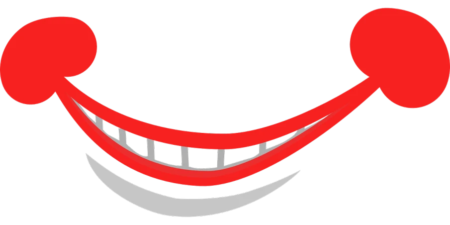 a close up of a smiley face on a black background, a digital rendering, inspired by Slava Raškaj, reddit, abstract illusionism, red and white stripes, boat, simple path traced, rollercoaster
