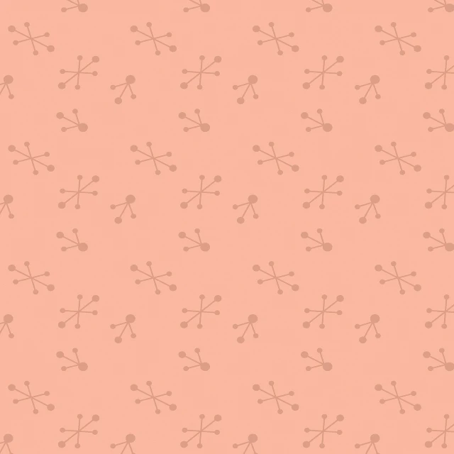 a pattern of circles and dots on a pink background, inspired by Katsushika Ōi, neuron, grainy texturized dusty, arrows, in shades of peach