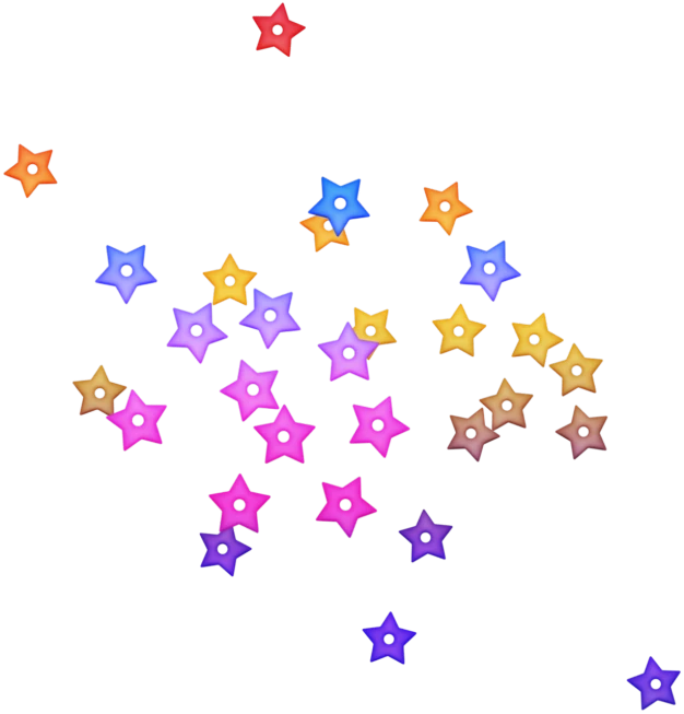 a bunch of colorful stars on a black background, a raytraced image, flickr, cutie mark, random background scene, omori, phone photo