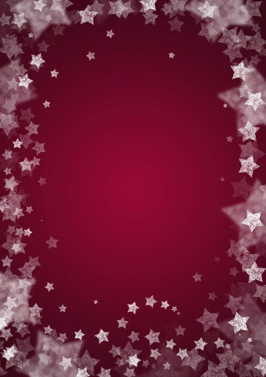 a red background with silver stars, a picture, minimalism, frosted, distant photo, white border and background, wonderful