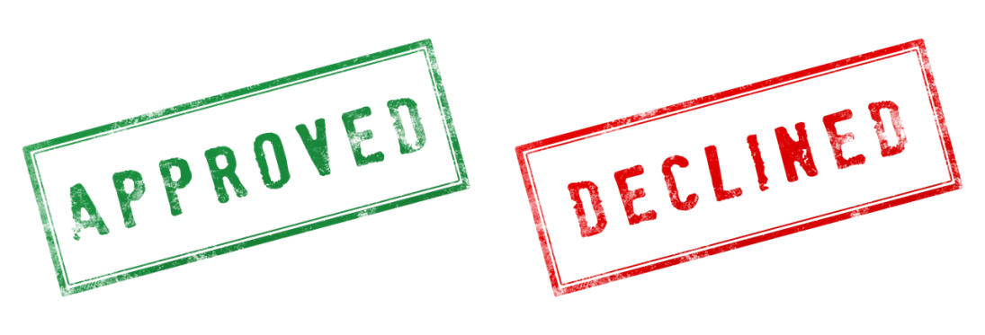 two green and red approved signs on a black background, a stock photo, inspired by Viktor de Jeney, pexels, deconstructivism, left 4 dead, head down, edd, highly_detailded