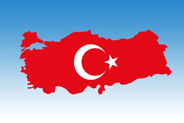 a map of turkey with a flag on it, an illustration of, shutterstock, hurufiyya, with a blue background, profile pic, tummy, cut