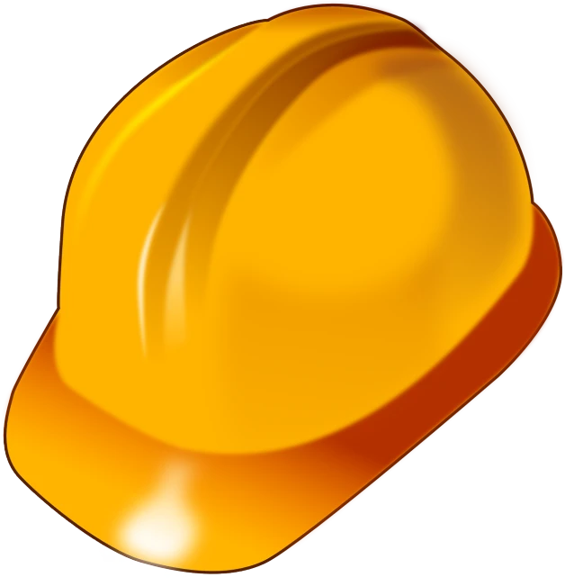 a yellow hard hat on a black background, by Josetsu, digital art, clip art, 2 0 1 0 photo, orange shoulder pads, worksafe. illustration