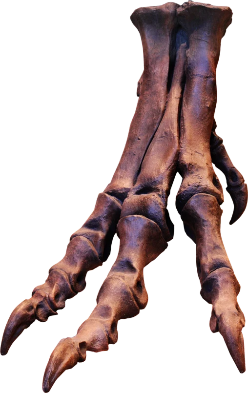 a close up of the claws of a dinosaur's foot, by Thomas de Keyser, featured on zbrush central, renaissance, full length photo, bronze skinned, on a black background, long boney limbs