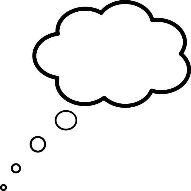 a black and white photo of a thought bubble, vector art, inspired by Masamitsu Ōta, trending on pixabay, minimalism, pointing to heaven, large vertical blank spaces, nighttime, three