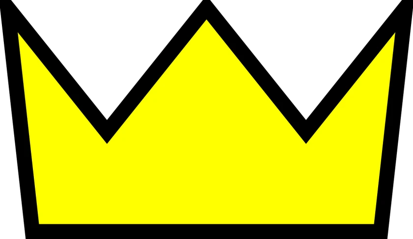 a yellow crown on a black background, suprematism, dwarven, hill, on clear background, rgba color